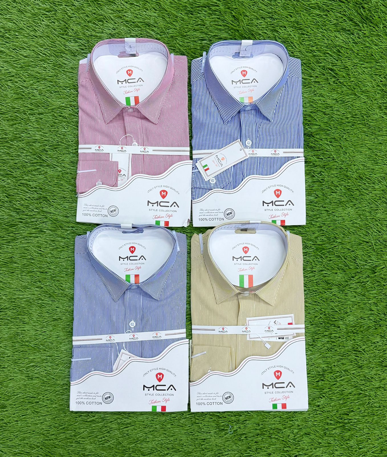 MCA Style Collection – Italian-Style Striped Formal Shirt