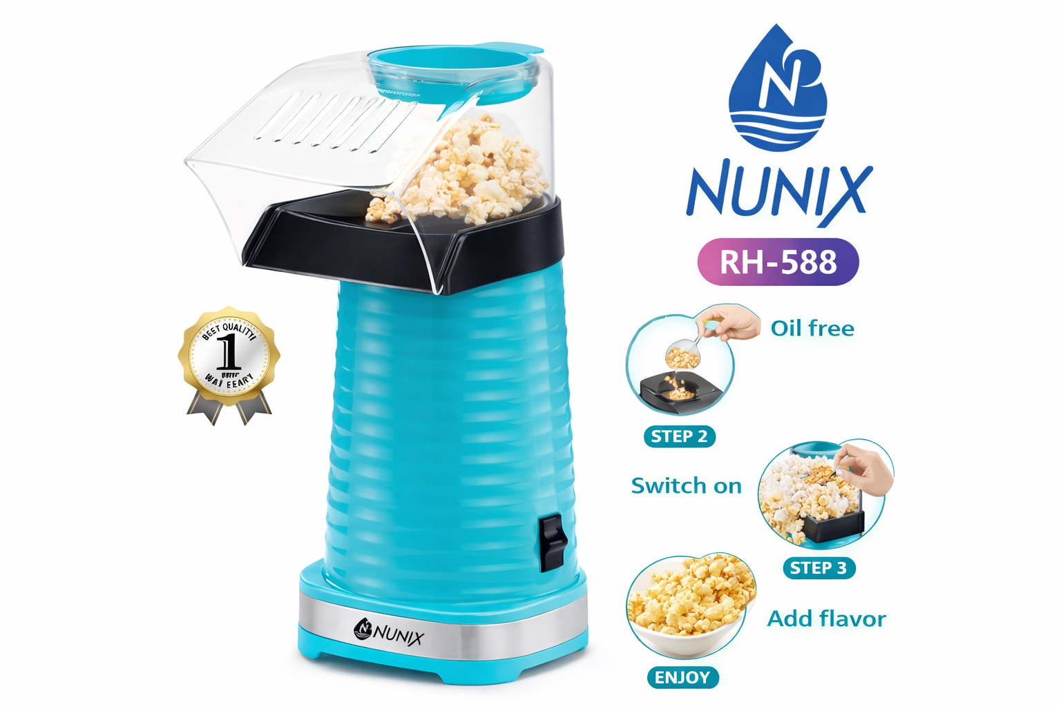 Nunix RH-588 Popcorn Maker
