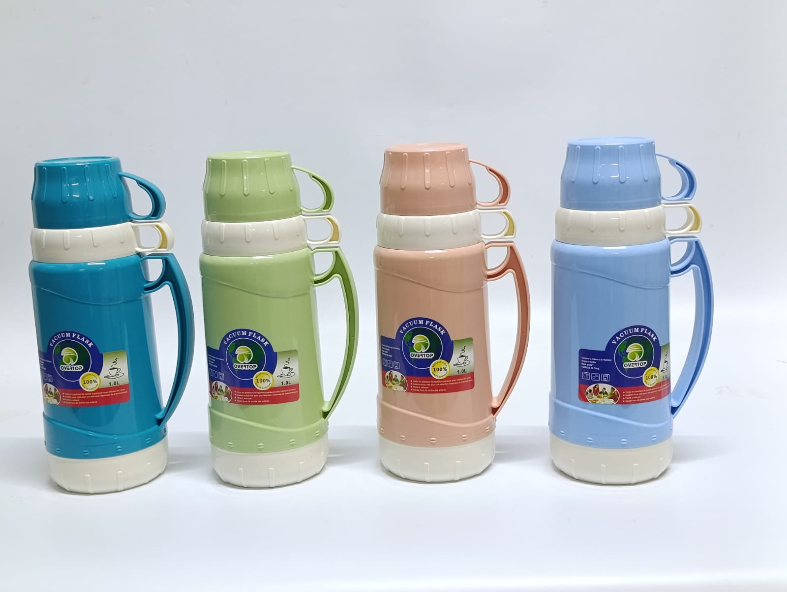 Pastel Multi-Cup Flask – 1.0L Travel Thermos