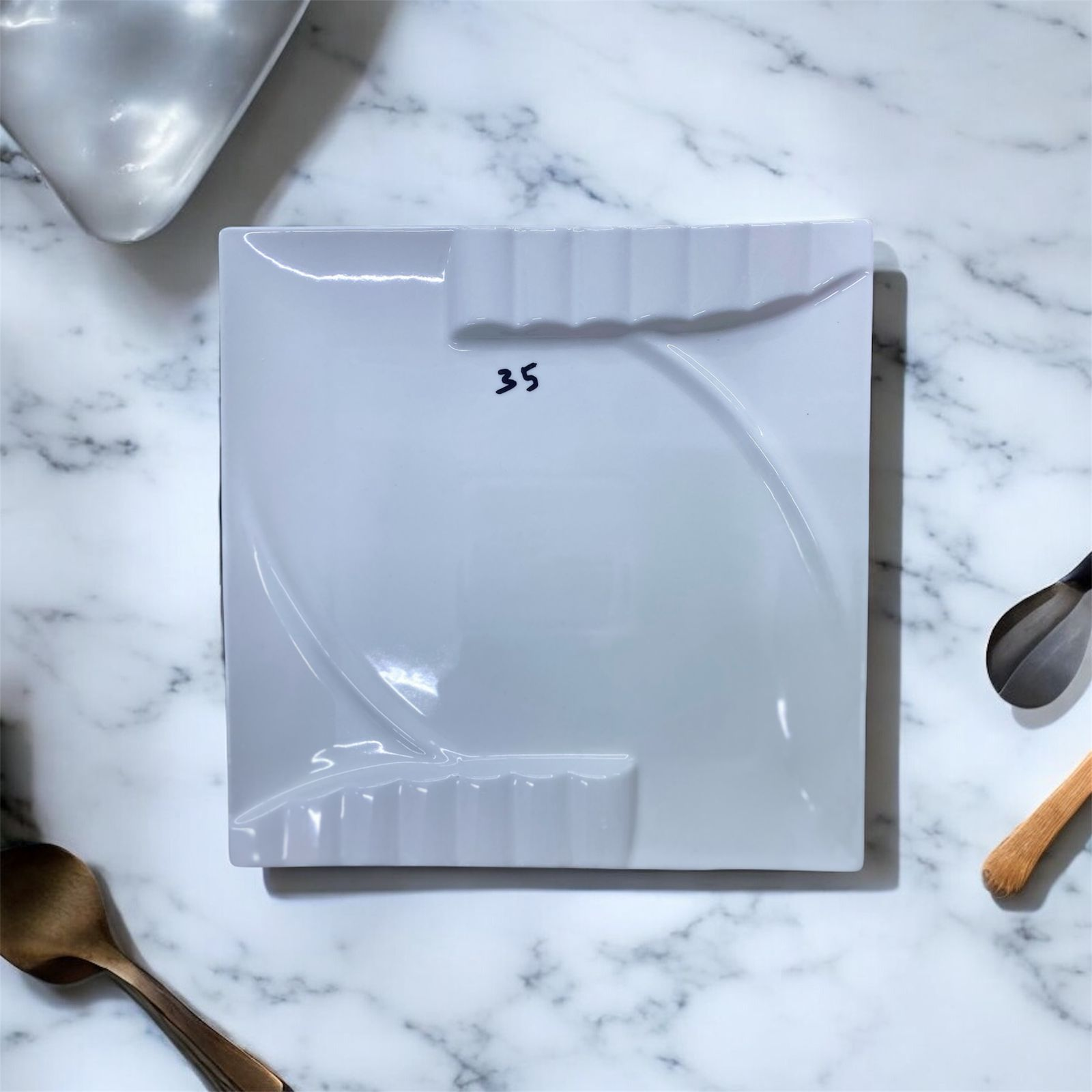 12-Inch Square Piano Dish (H35)