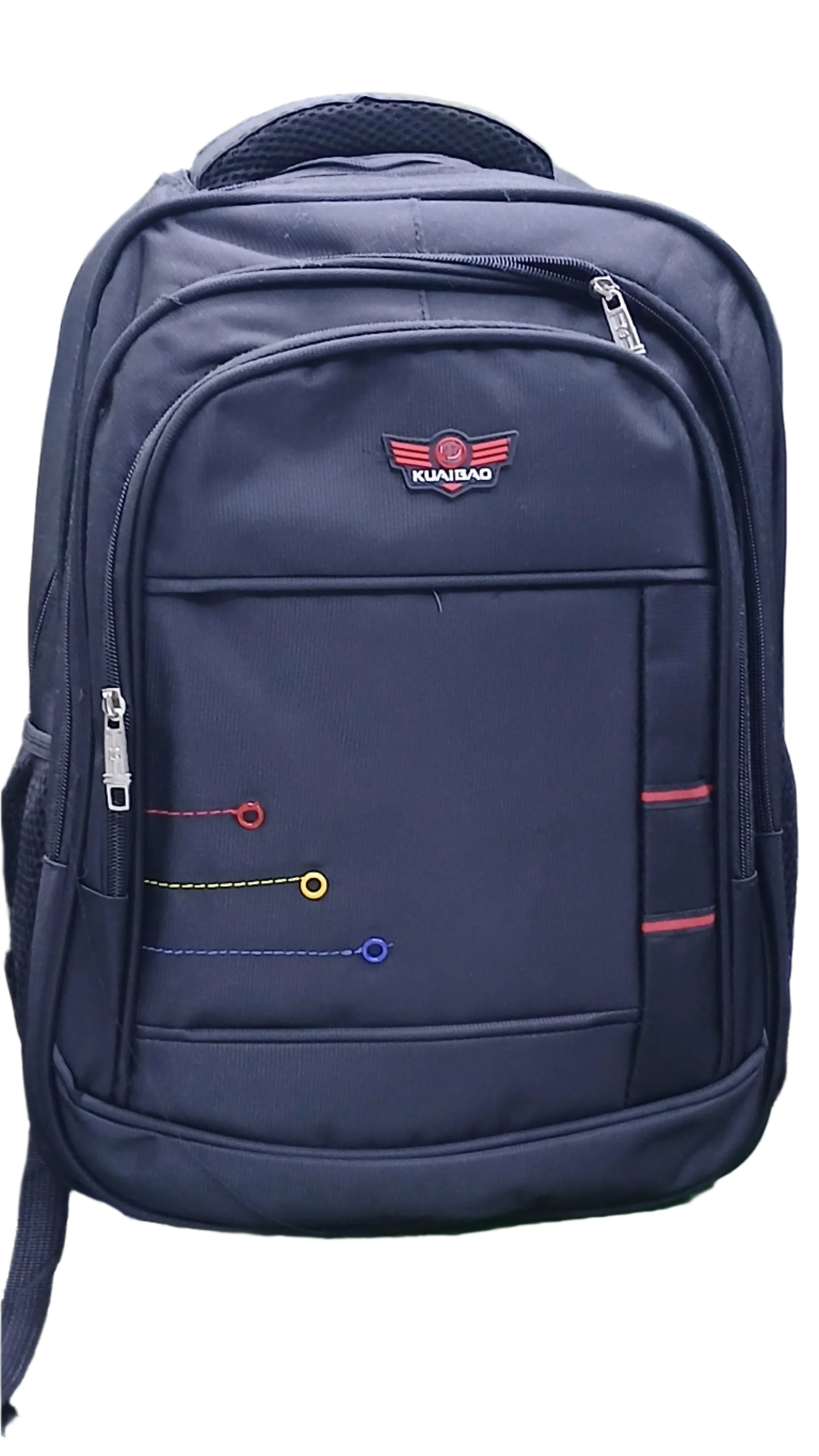 KUAIBIAO Black Multi-Compartment Backpack
