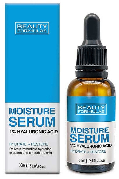 Beauty Formulas Moisture Serum – 1% Hyaluronic Acid