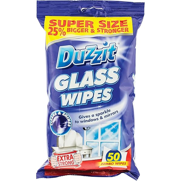 Duzzit Glass Wipes 50 Pack