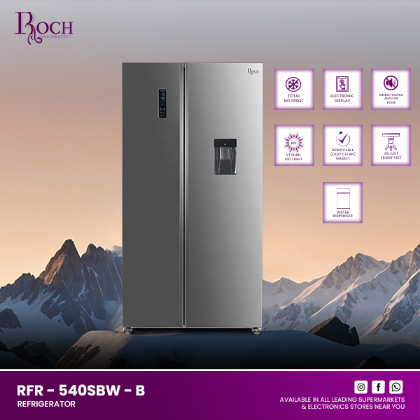 ROCH Refrigerators 433 Ltrs. (RFR-540SBW-B)