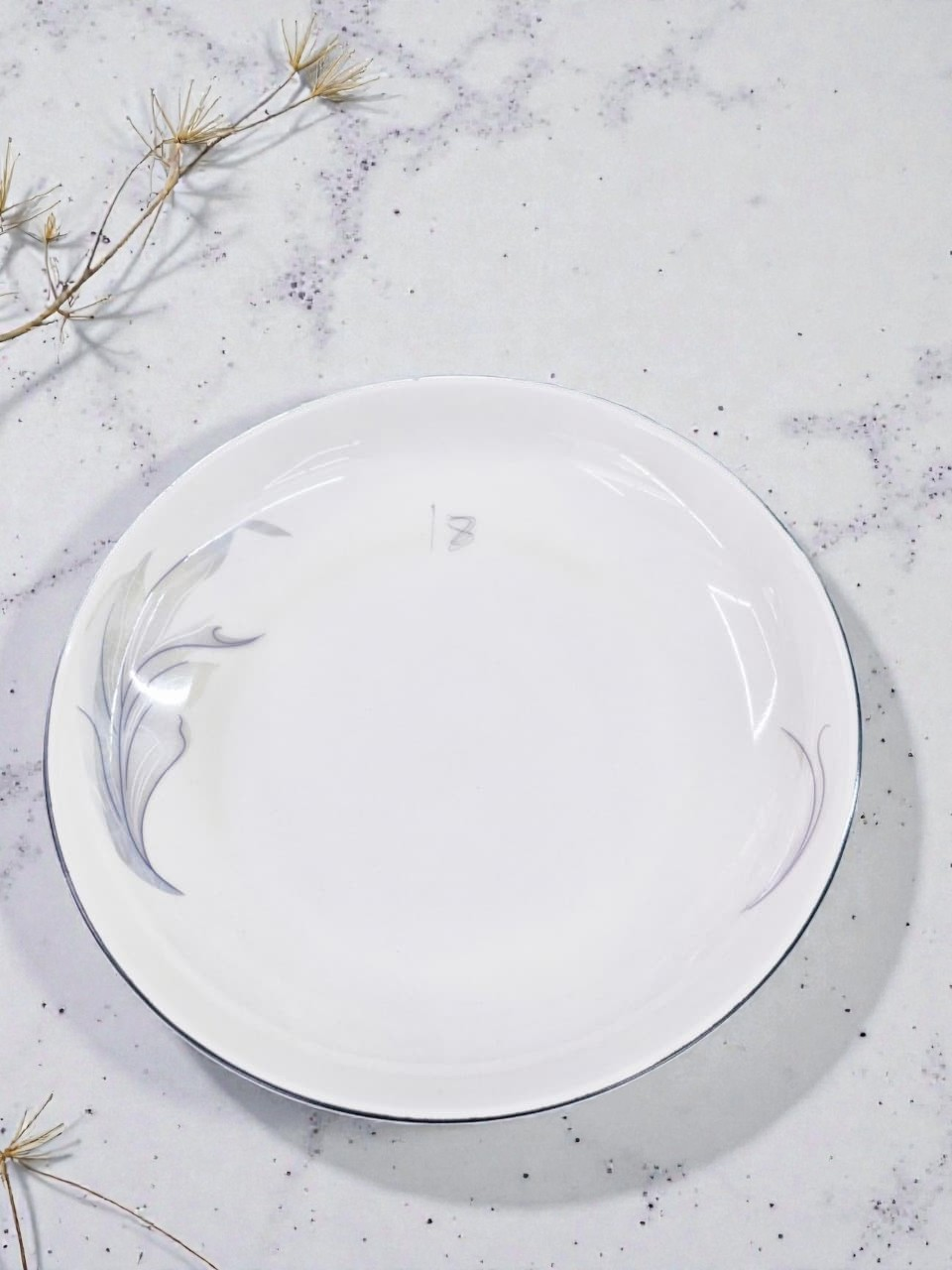 FL Black Edged 9-inch Fruit Platter
