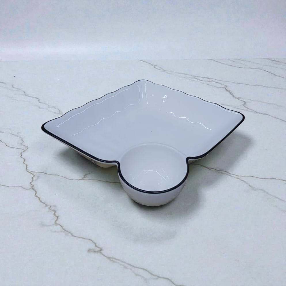 Scalloped Chip and Dip Serving Platter (JS-86)