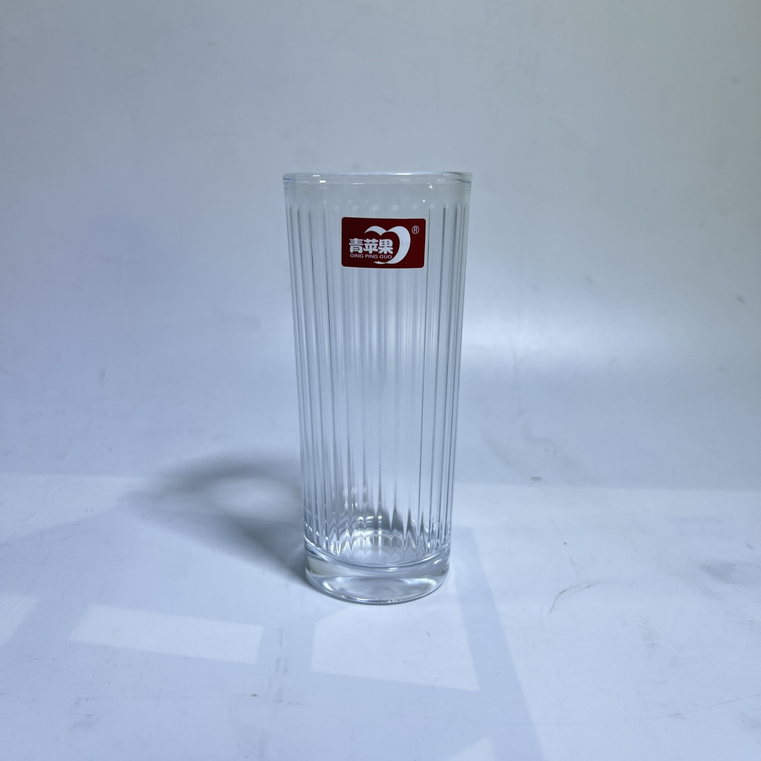 Image of Deli Tall Ribbed Glass Tumbler Set 215ML – Classic Highball Design (60138X)