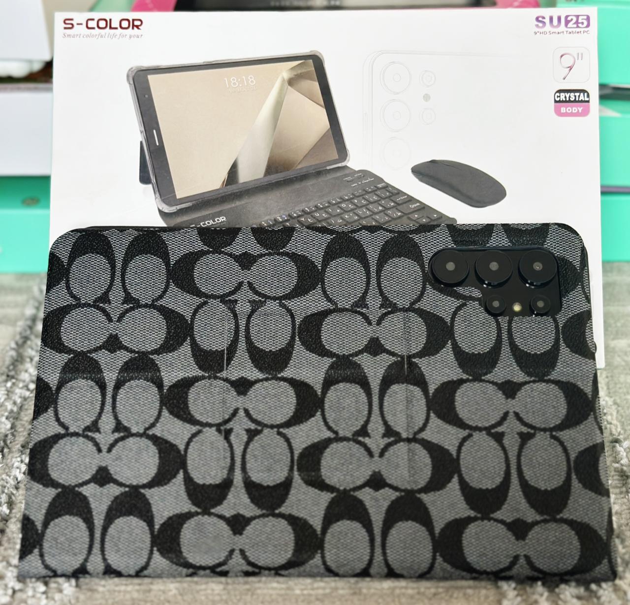 Image of S-Color SU25 9" HD Smart Tablet PC with Keyboard, Mouse & Earbuds