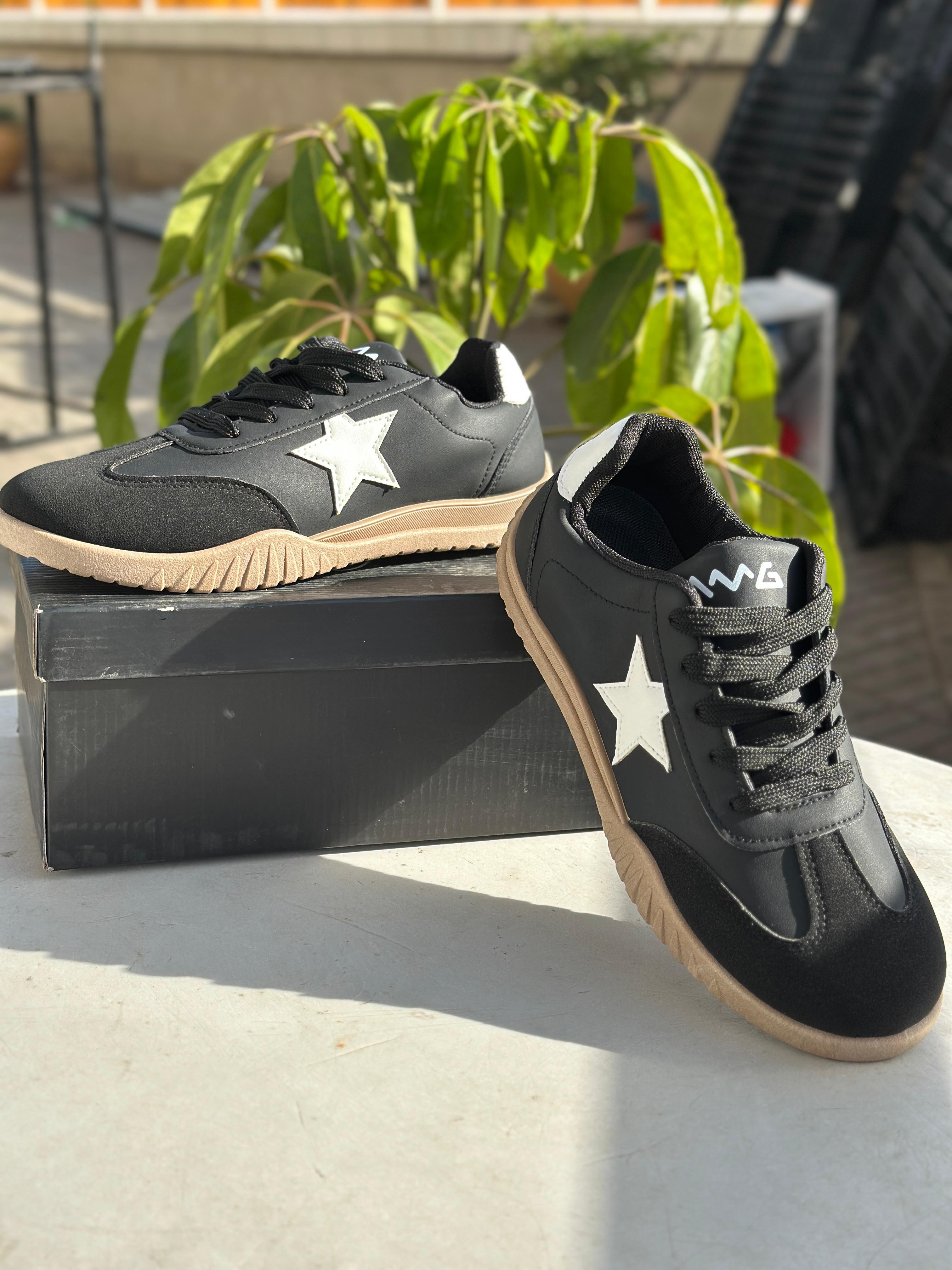 Image of AMG Star Black Edition Casual Sneakers
