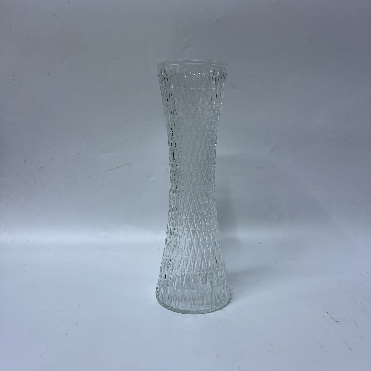 Image of Canton Tower Colorful Gradient Vase (H8886-1) – Elegant Textured Glass Flower Vase