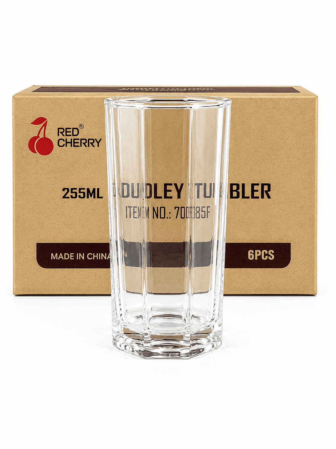 Image of Red Cherry Dudley 6-piece Set Glass Set 255ml (8608)