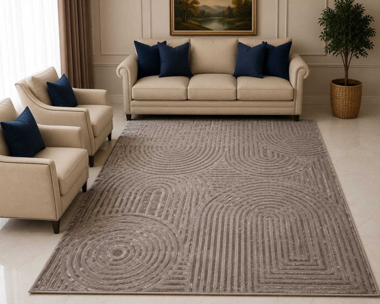Image of Turkish Berlin Plain Carpet Collection
