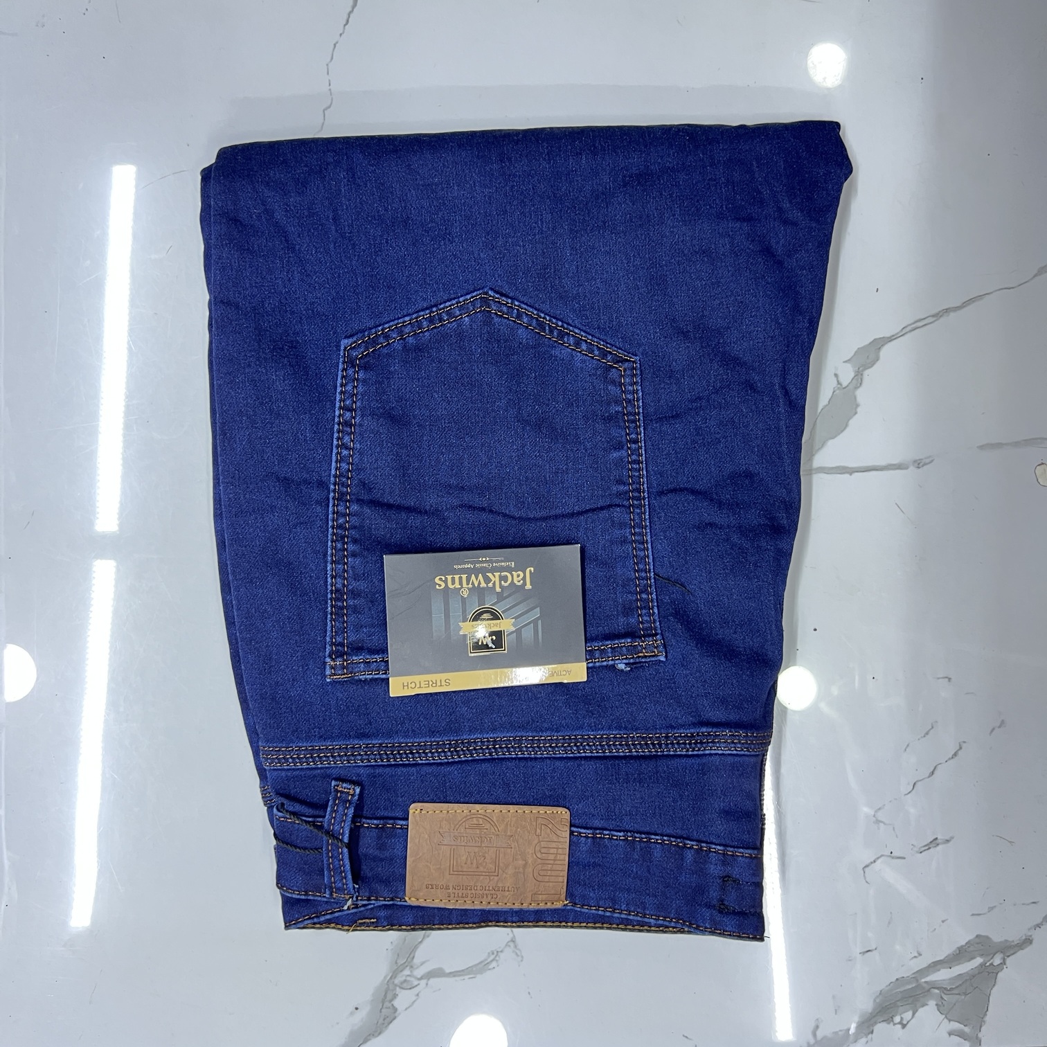 Image of Jackwins Stretch Denim Jeans (Modern Fit)