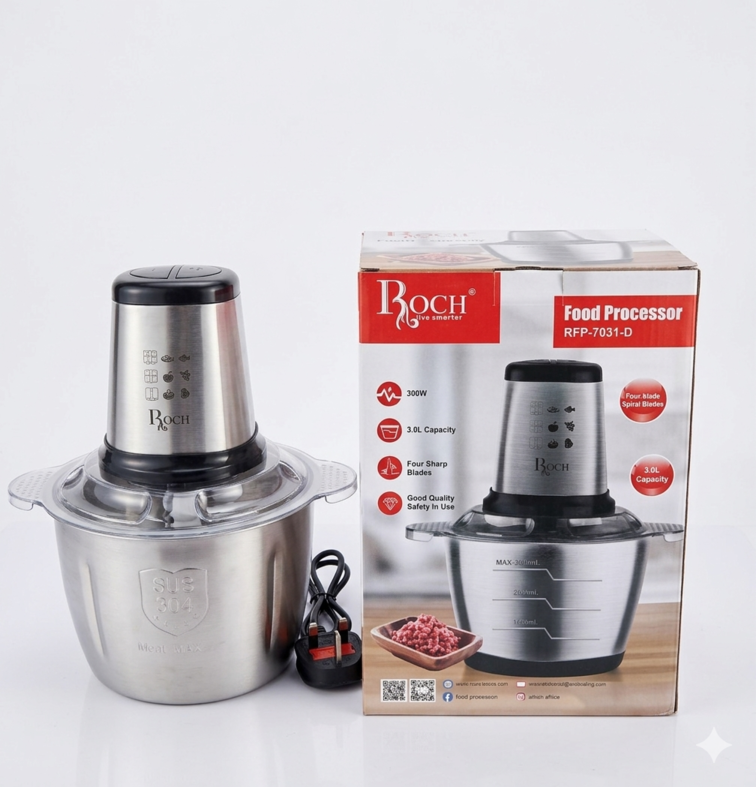 Image of Roch 3.0L Stainless Steel Food Processor (RFP-7031-D)