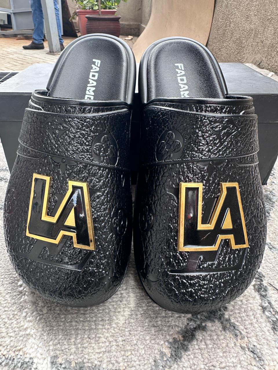 Image of AMG Mules (Luxury Black Slip-On Casual Shoes)