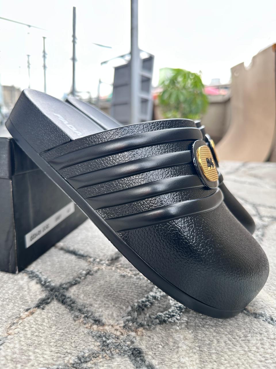 Image of AMG Clog Mules (Black Slip-On Casual Shoes)