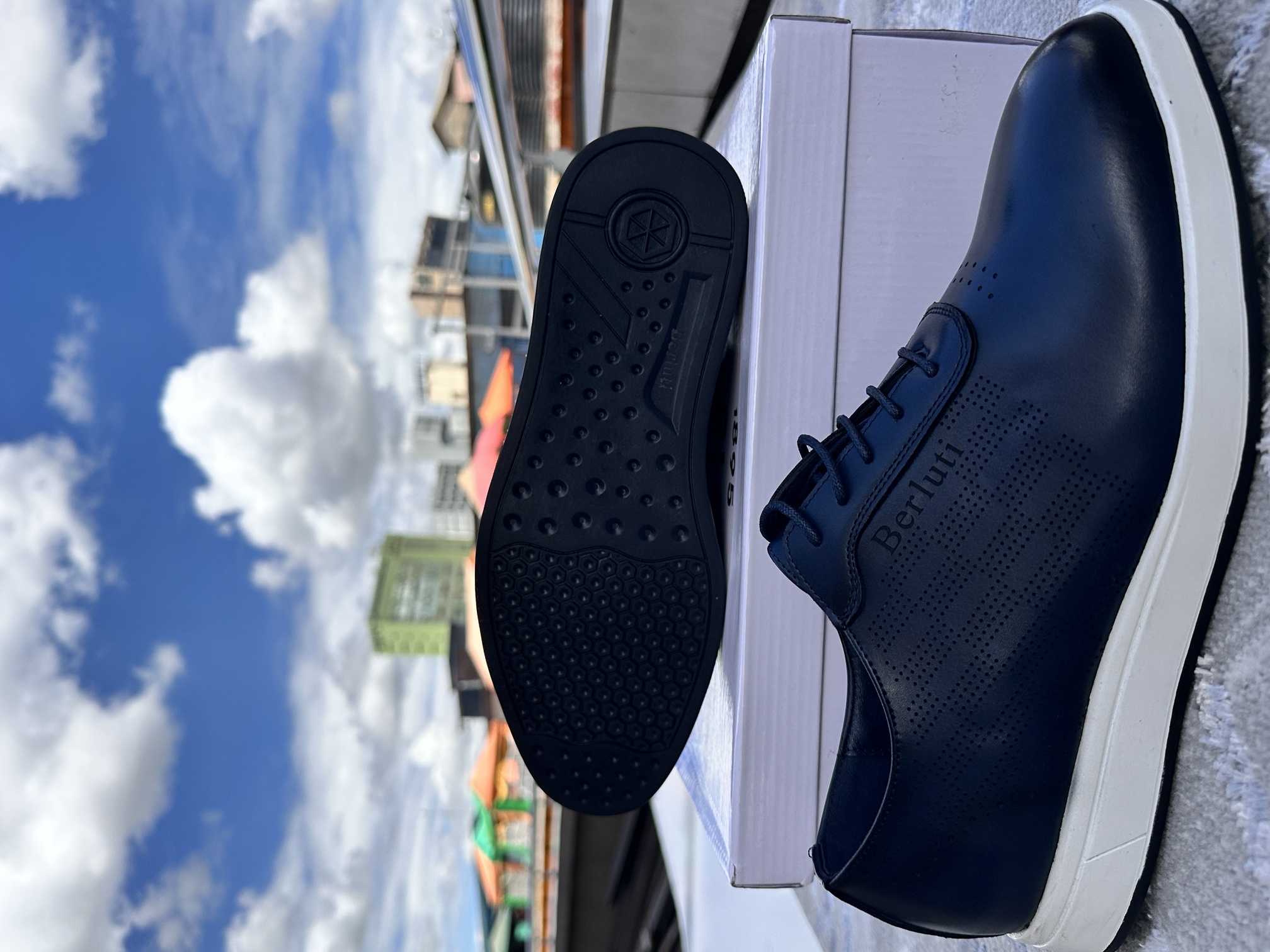 Image of Berluti Premium Leather Sneakers