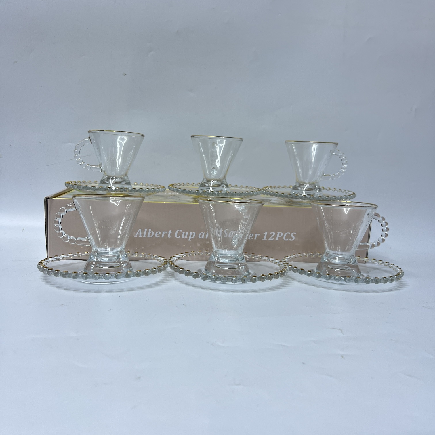 Image of Albert Cup and Saucer 12-Piece Set  (Q6921-6J)