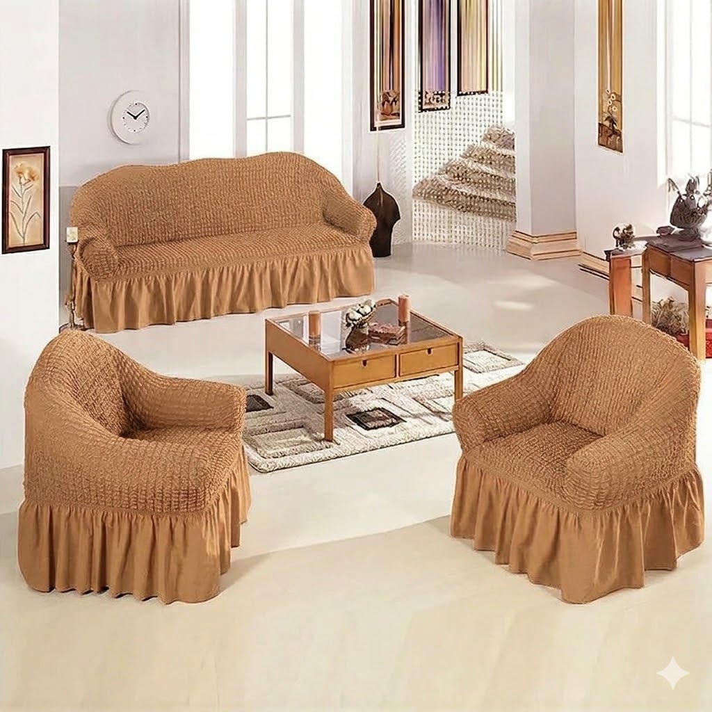 Image of 5 Seater Stretch Sofa Covers/seat cover  Set (3+1+1)