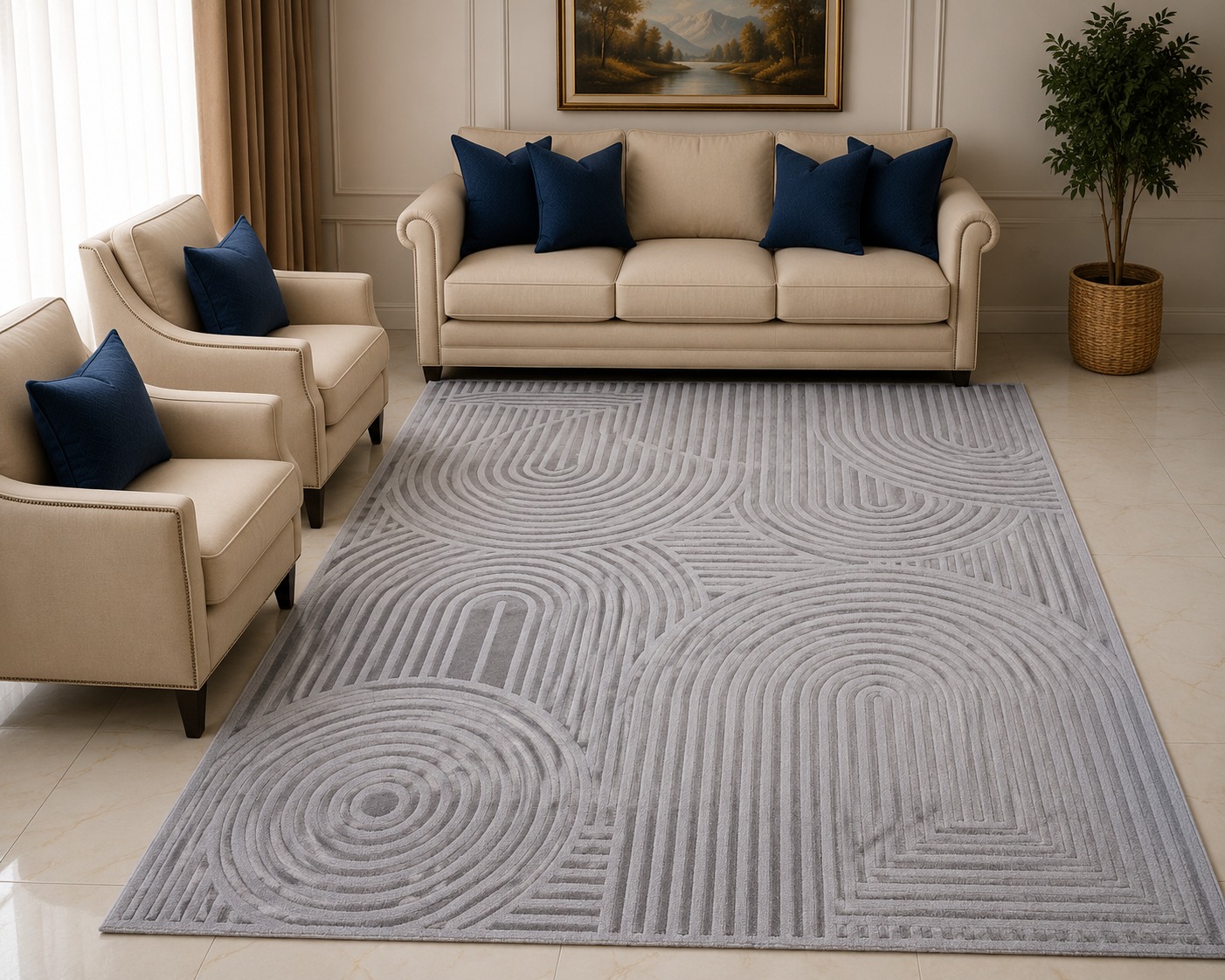 Image of Turkish Berlin Plain Carpet Collection