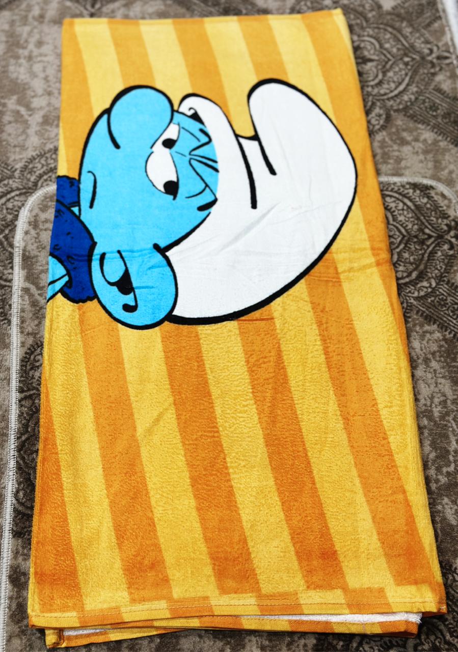 Image of Kids Printed Towels (Soft Cartoon Design Towels)