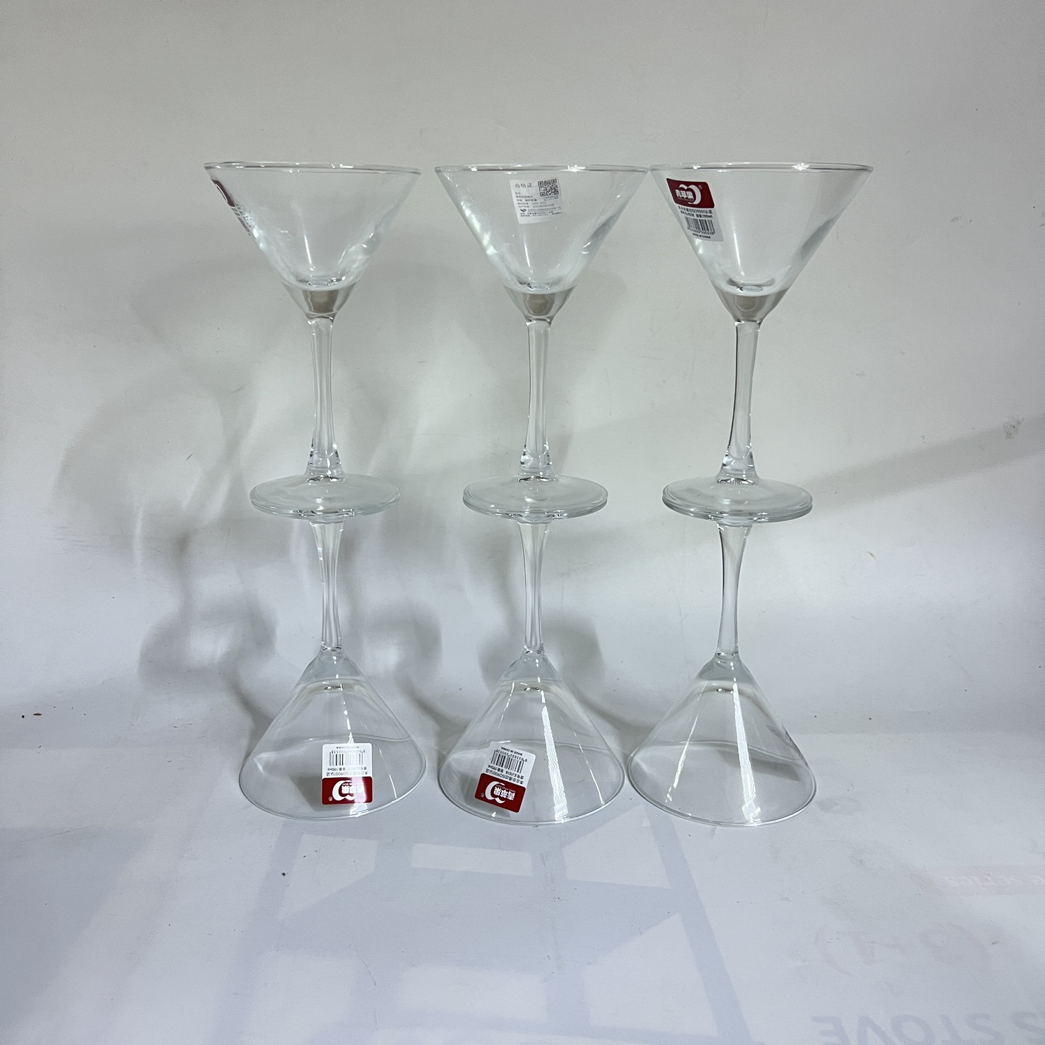 Image of Deli Glass Goblet Six-Piece Set 190ml – (EJ1518)