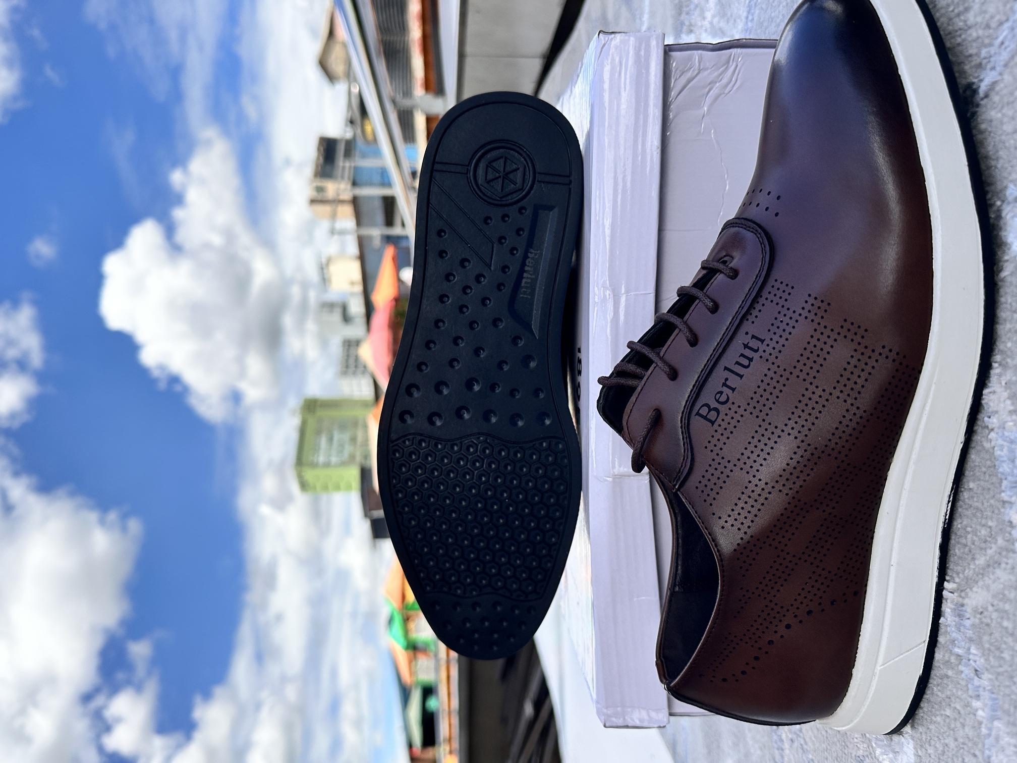 Image of Berluti Premium Leather Sneakers