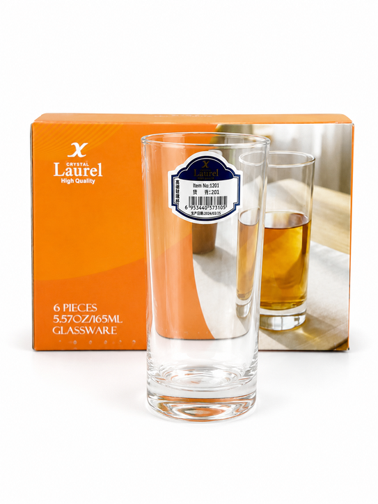 Image of Laurel Crystal Glassware 6-piece Set-(1201)