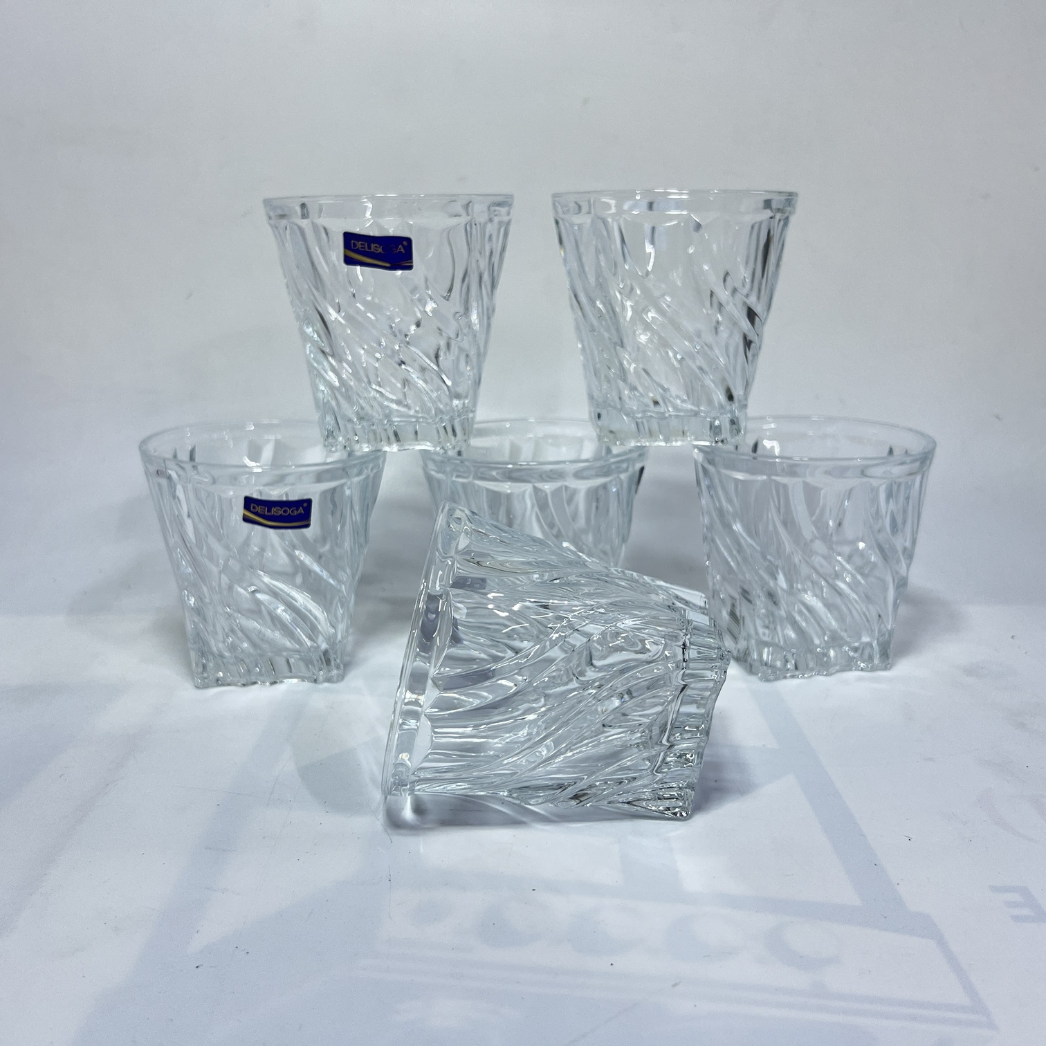 Image of Delisoga Crystal Tumbler Glass Set – 6pcs (DSKB016)