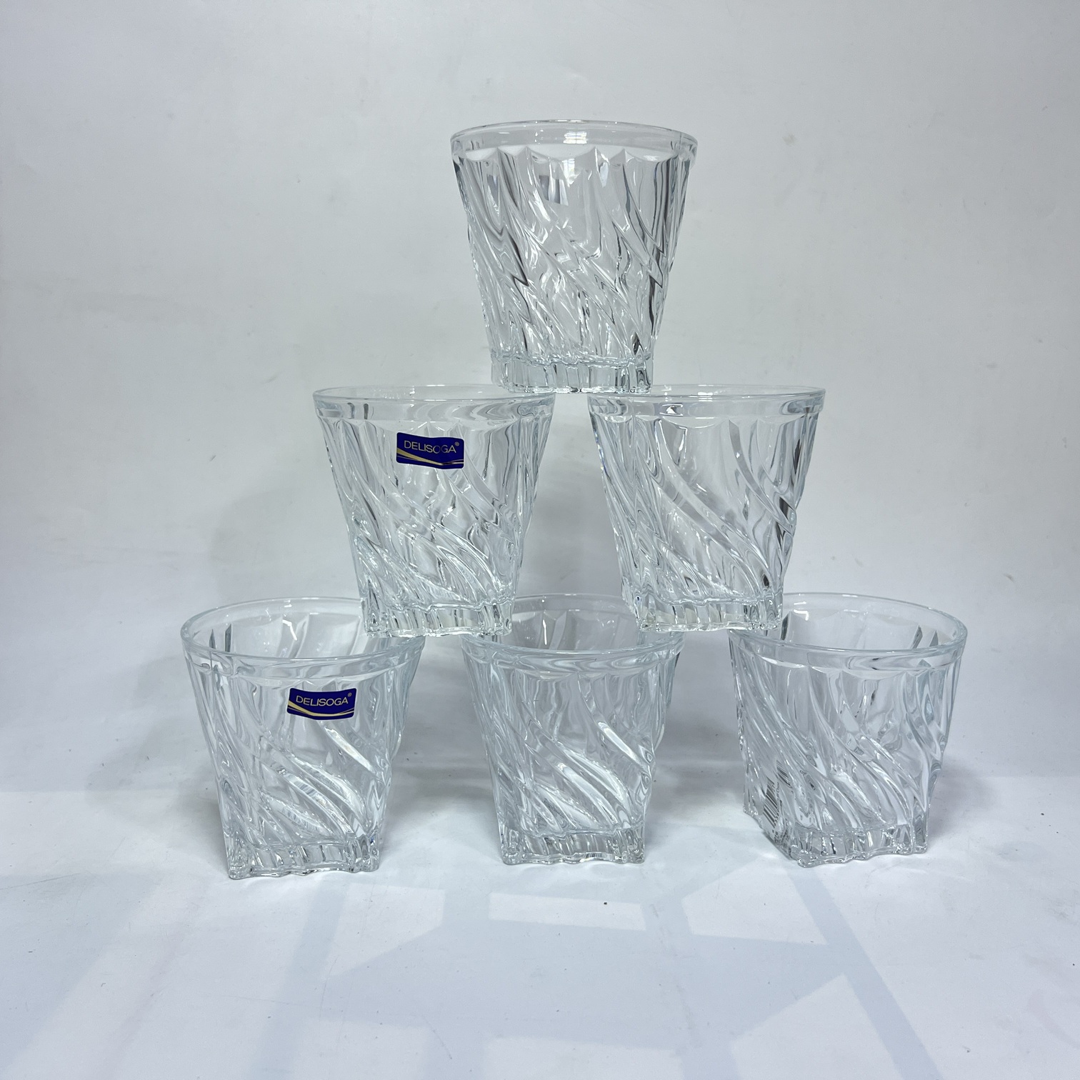 Image of Delisoga Crystal Tumbler Glass Set – 6pcs (DSKB016)