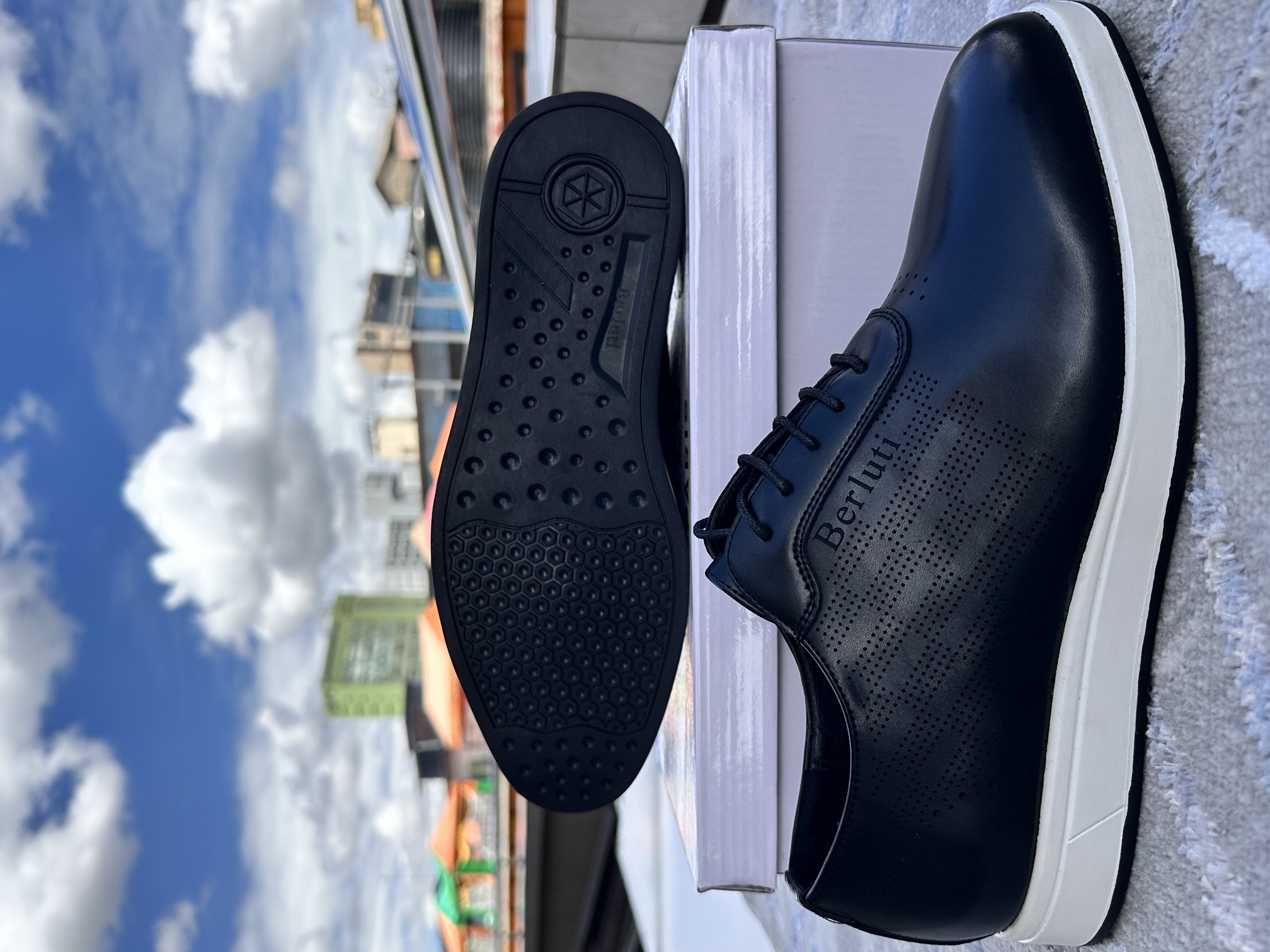 Image of Berluti Premium Leather Sneakers