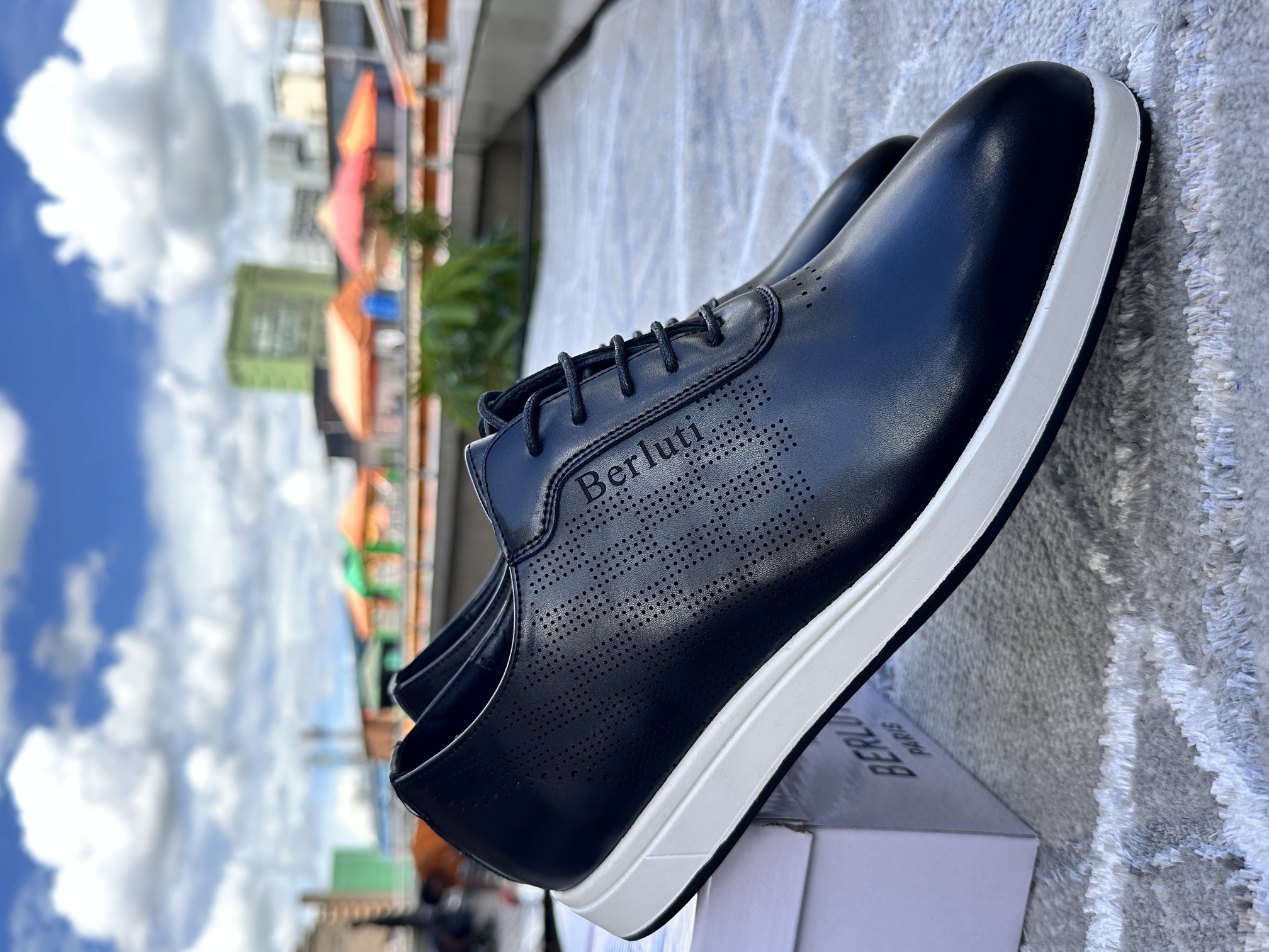 Image of Berluti Premium Leather Sneakers