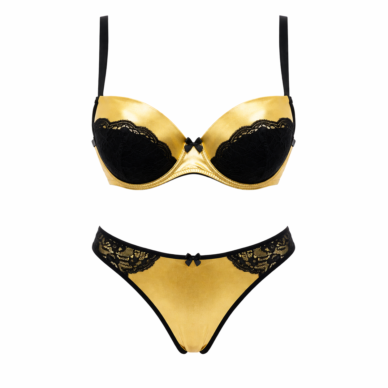 Image of SAGLIK Lace Bra & Panty Lingerie Set-(8752)