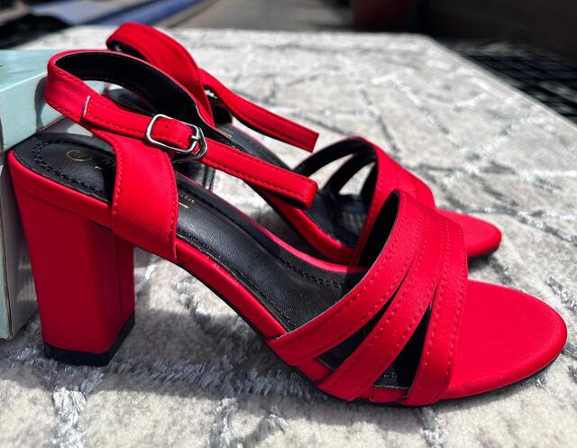 Image of Mare Jasmin Block Heel Ankle Strap Sandals