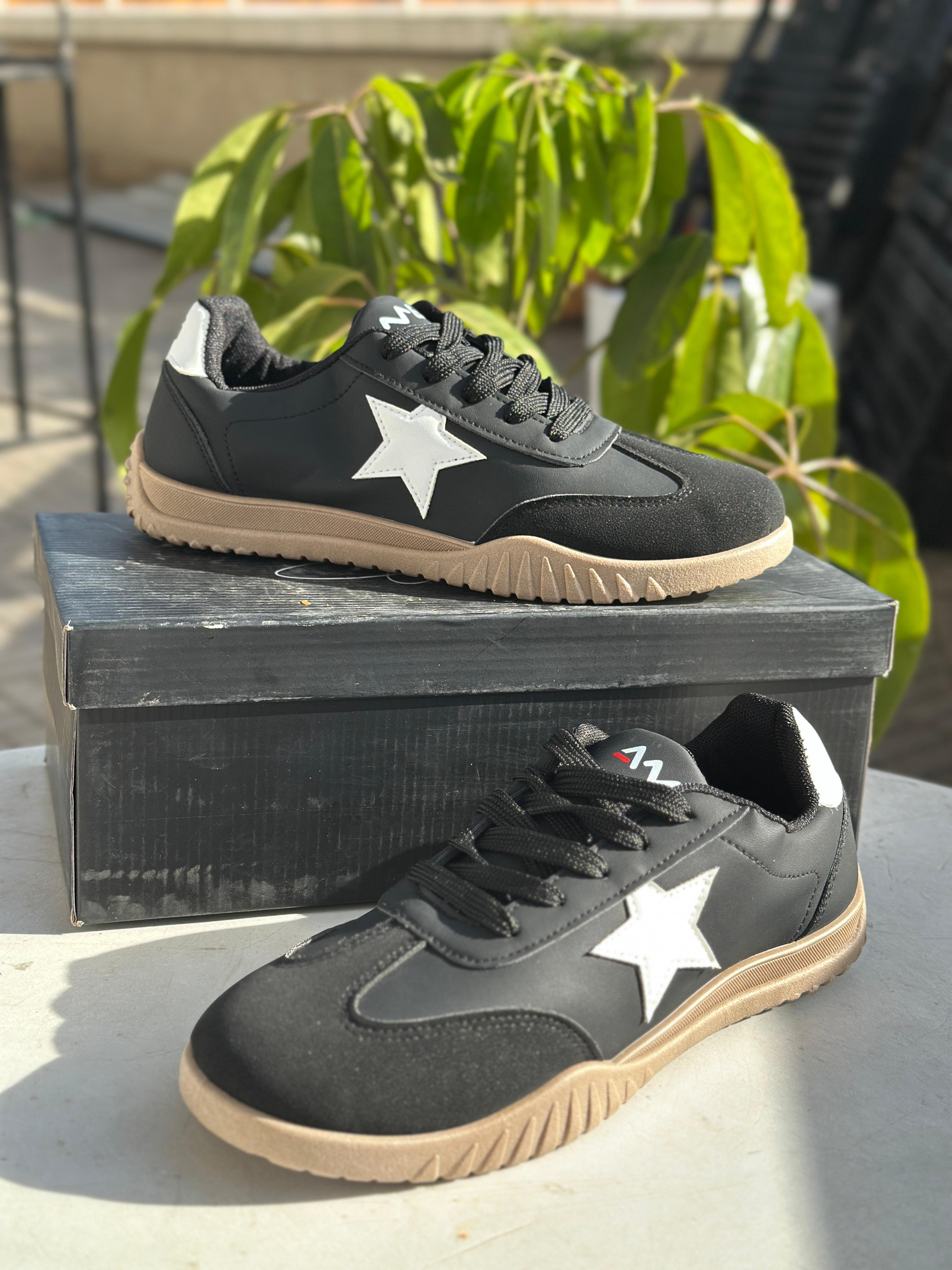 Image of AMG Star Black Edition Casual Sneakers