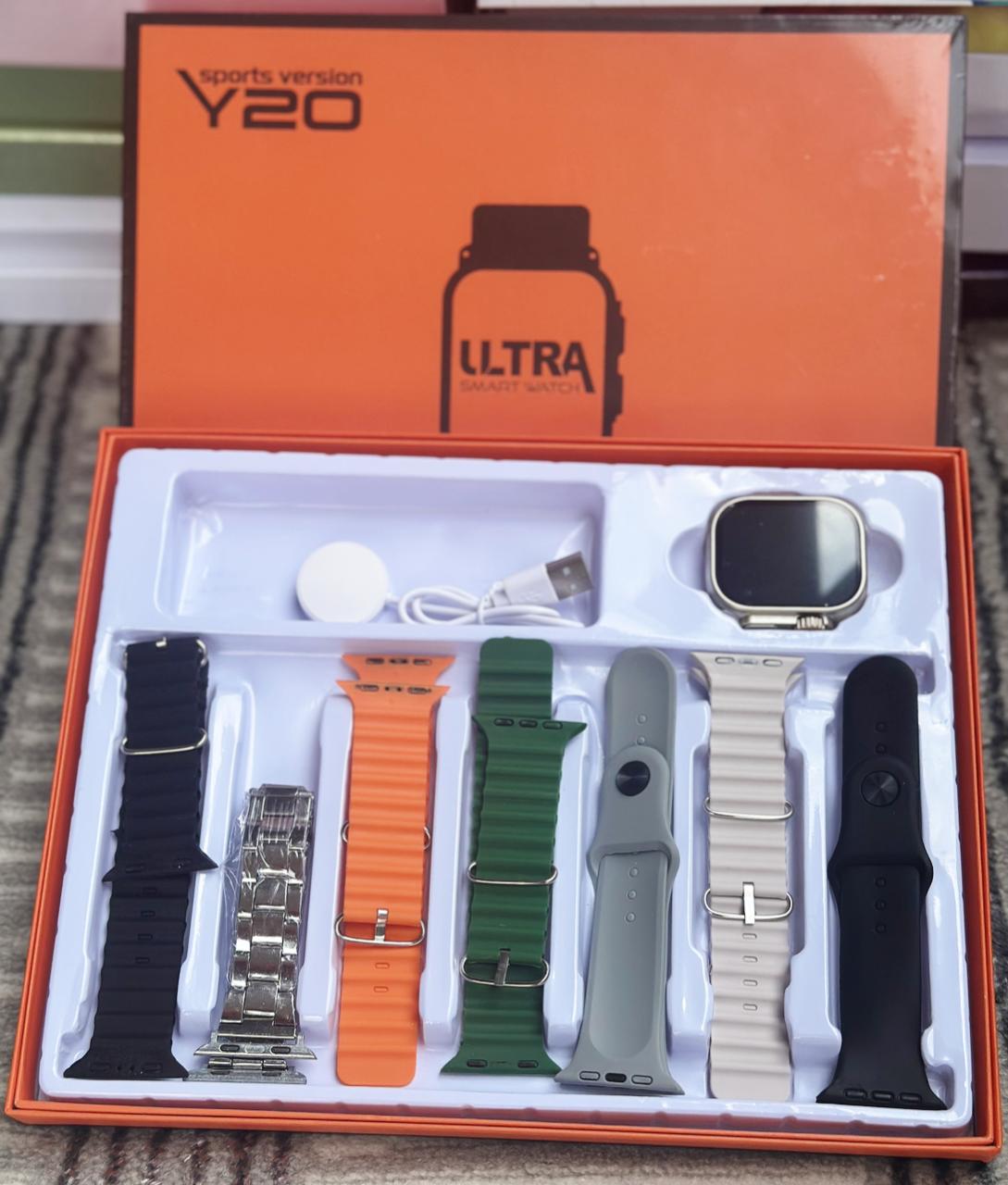 Image of Y20 Ultra Smart Watch – 7+1 Sports Edition