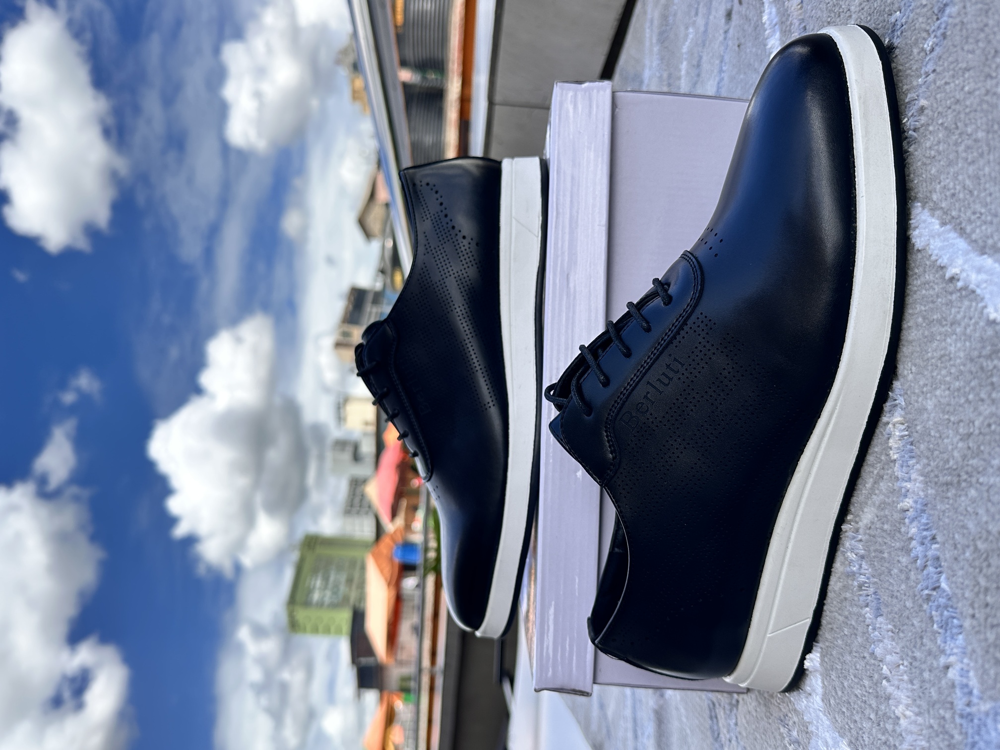 Image of Berluti Premium Leather Sneakers