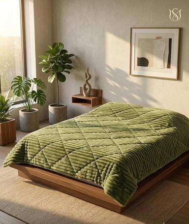 Image of Luxury Faux Fur 6×6 Duvet Set