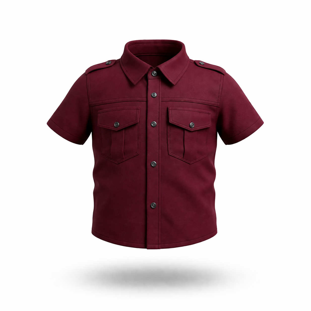 Image of Kids Short Sleeve Button-Up Utility Shirt