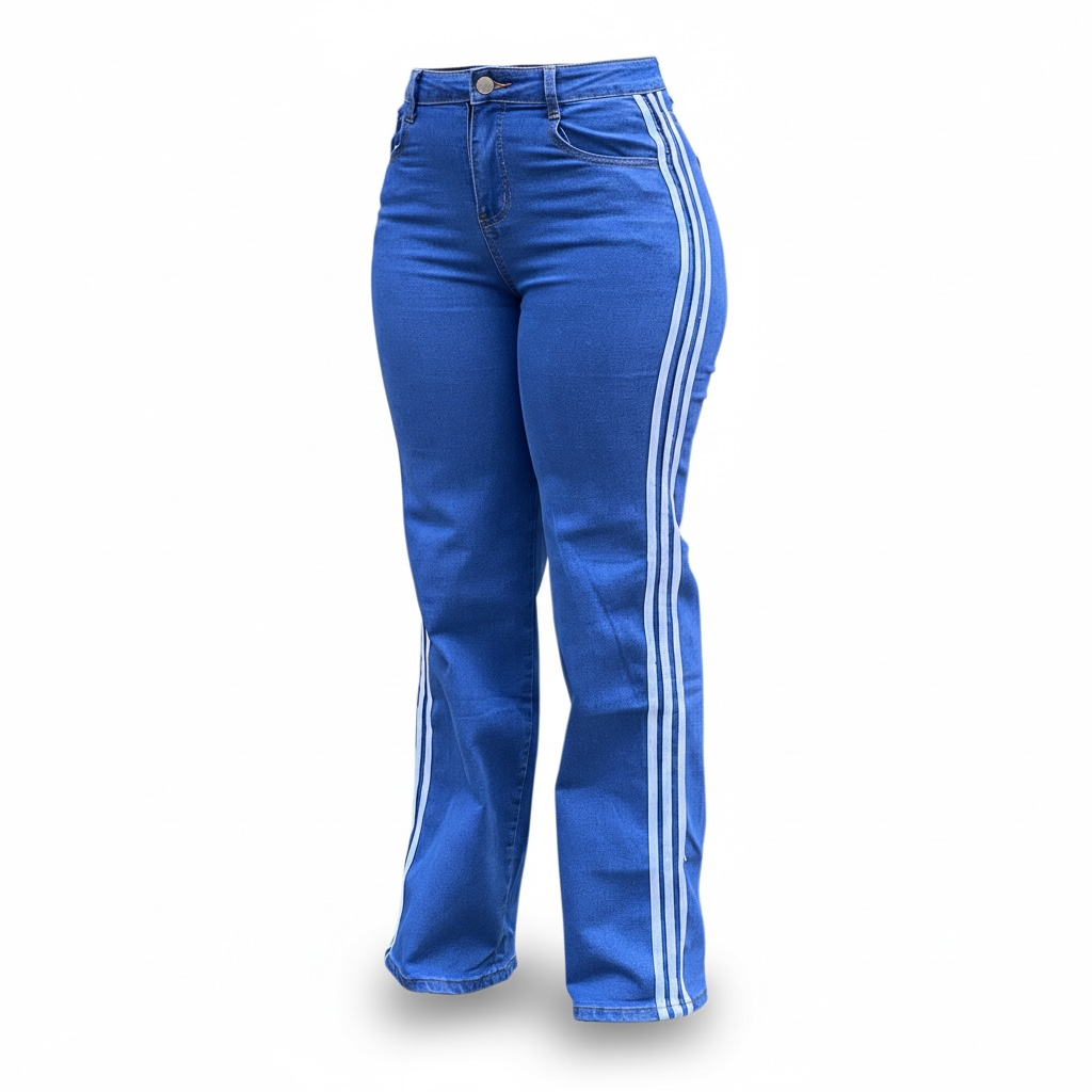 Image of Side Stripe Mummy Jeans 33861