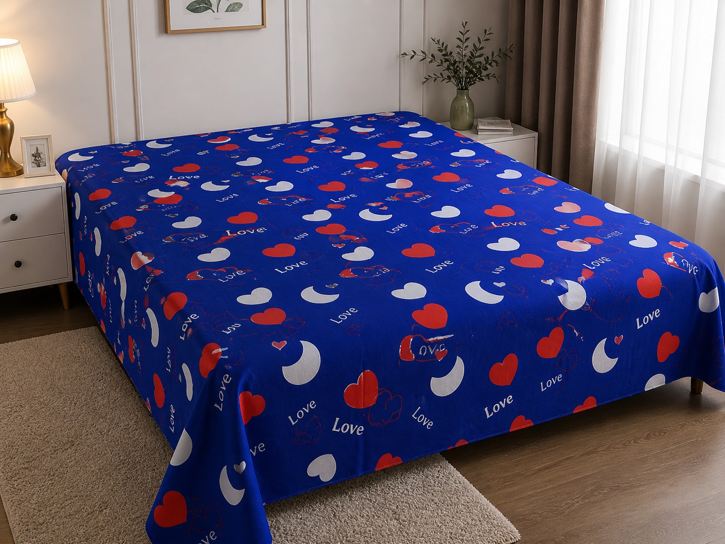 Image of Bedsheet 2pcs 5*6 (Printed Bed Cover Set)