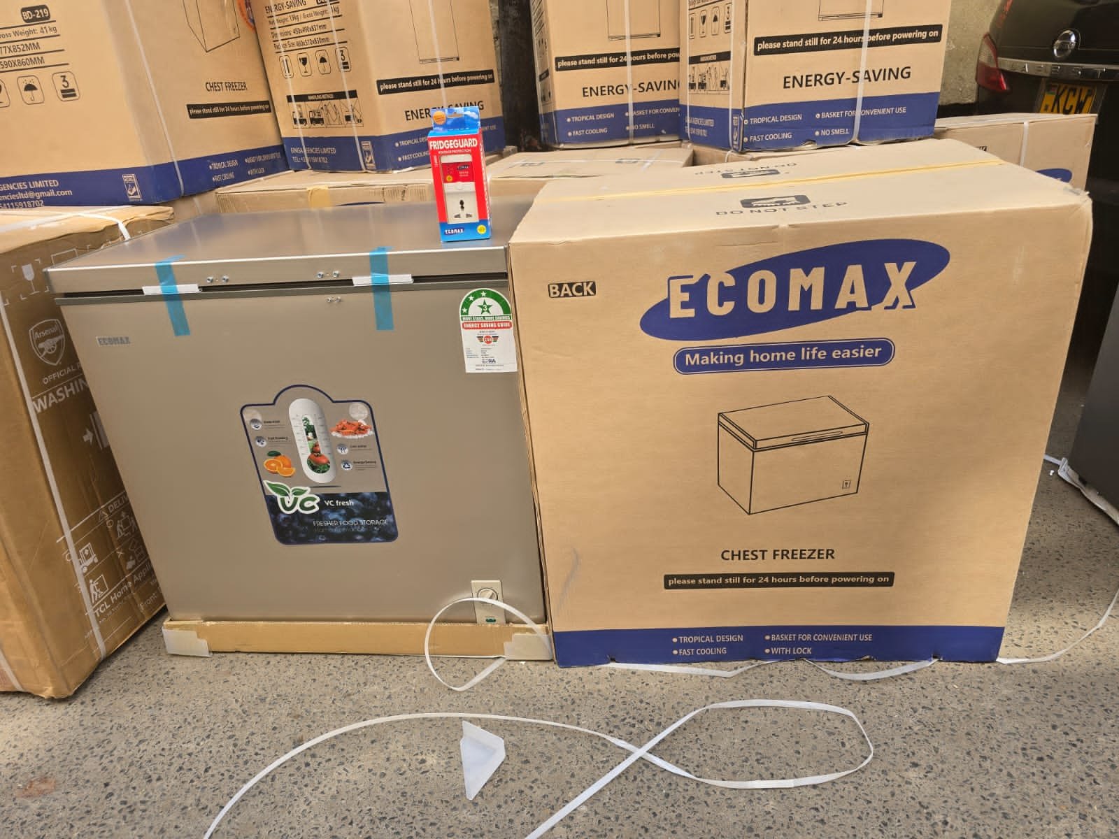 Image of ECOMAX BD-60 60L Compact Energy-Efficient Chest Freezer with High-Efficiency Compressor, Lockable