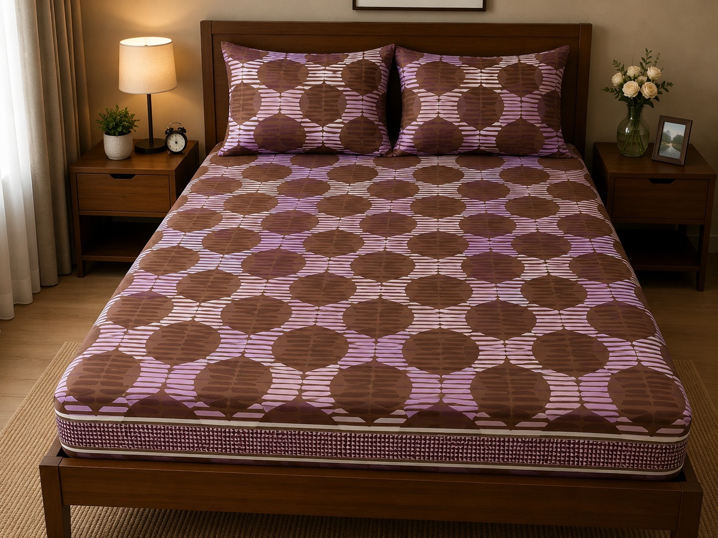 Image of 8 Pcs Fitted Bedsheet Set