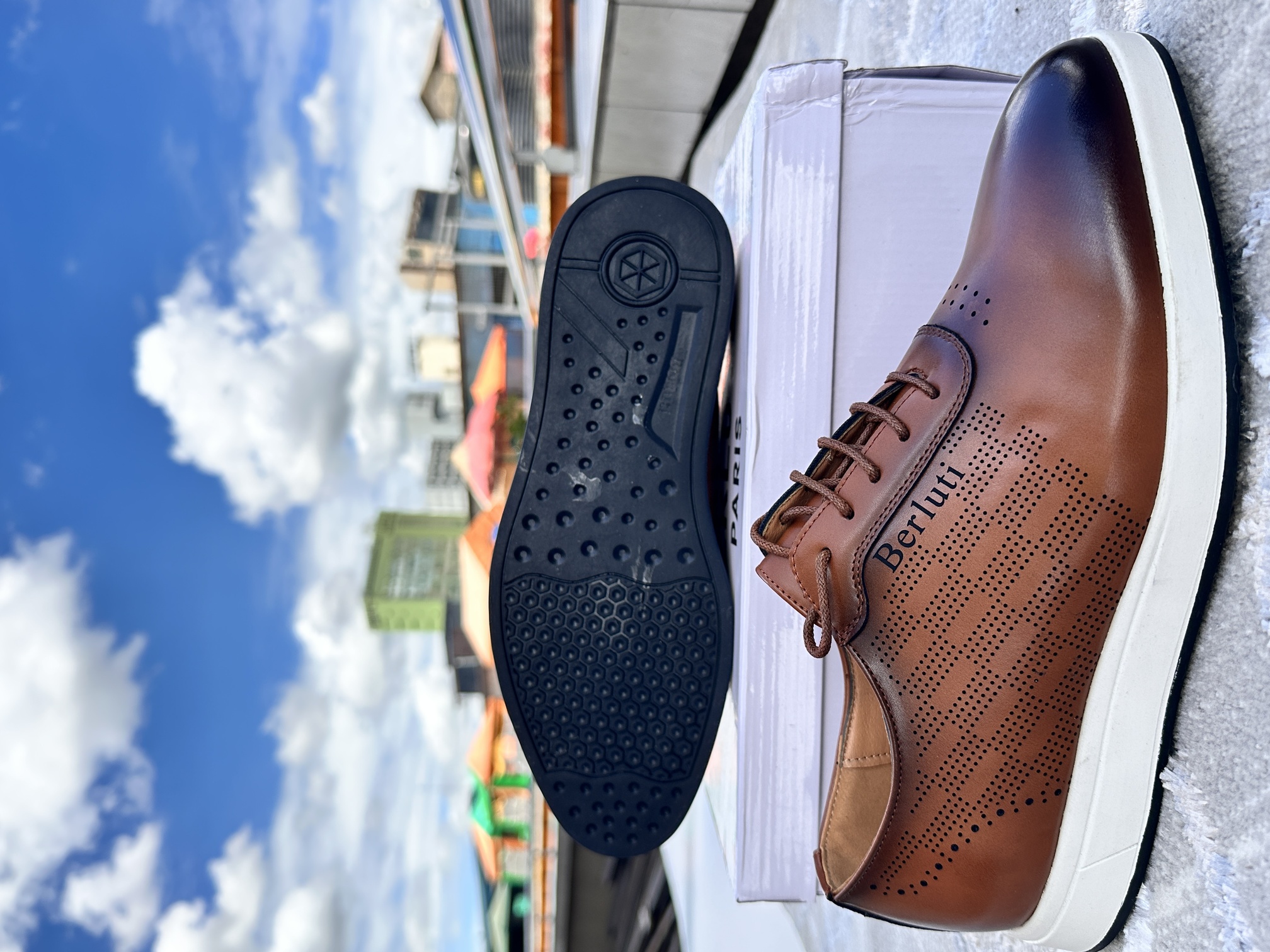 Image of Berluti Premium Leather Sneakers
