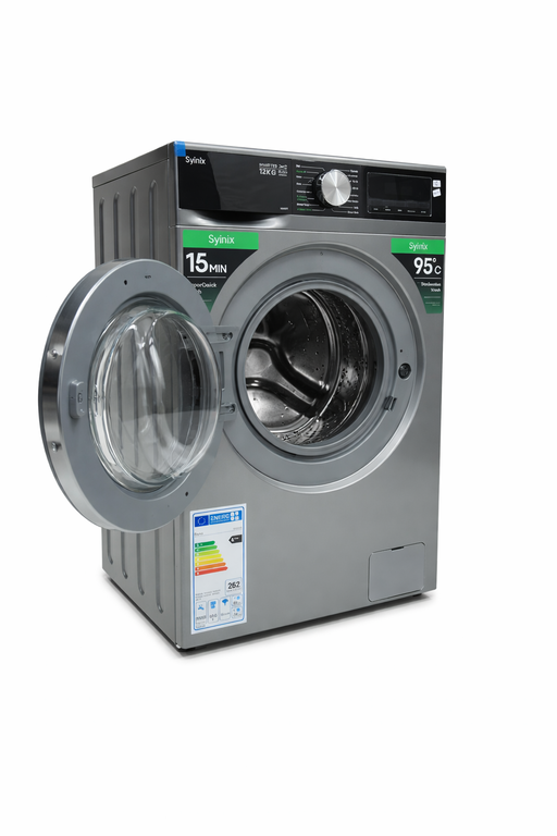 Image of Syinix 12KG Front Load Wash & Spin Washing Machine- V12WFT