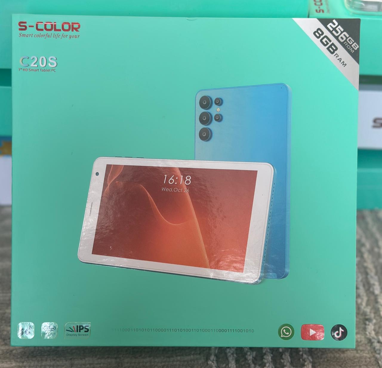 Image of S-Color C20S 7-Inch HD Smart Tablet PC 256GB ROM 8GB RAM