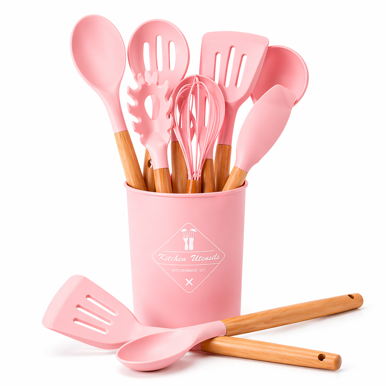 Image of 12-Piece Silicone Kitchen Utensil Set (XYSJ-001)
