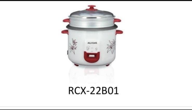 Image of AILYONS RCX-22BB02 2.2L Deluxe 3-in-1 Automatic Electric Rice Cooker with Non-Stick Pot, Keep-Warm
