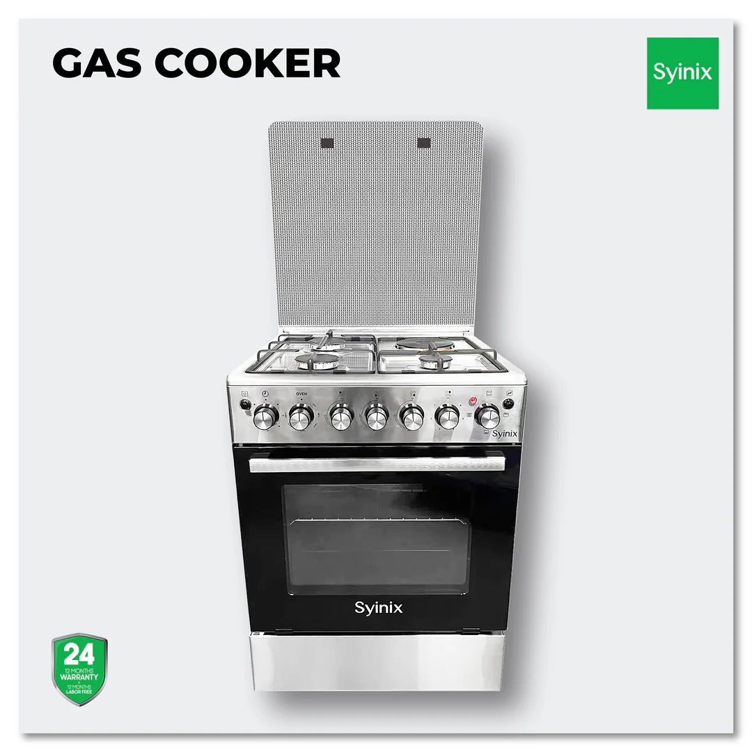 Image of Syinix 50 by 50 Standing Cooker With Electric Oven