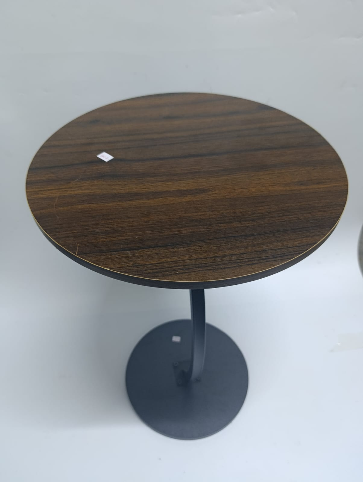 Image of Modern Minimalist Curved Pedestal Accent Table